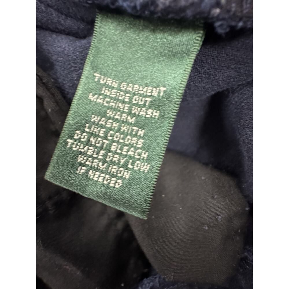 LRL Lauren Active Pants Ralph Lauren Dark Navy Blue Corduroy Stretch 14 Casual - Picture 6 of 7